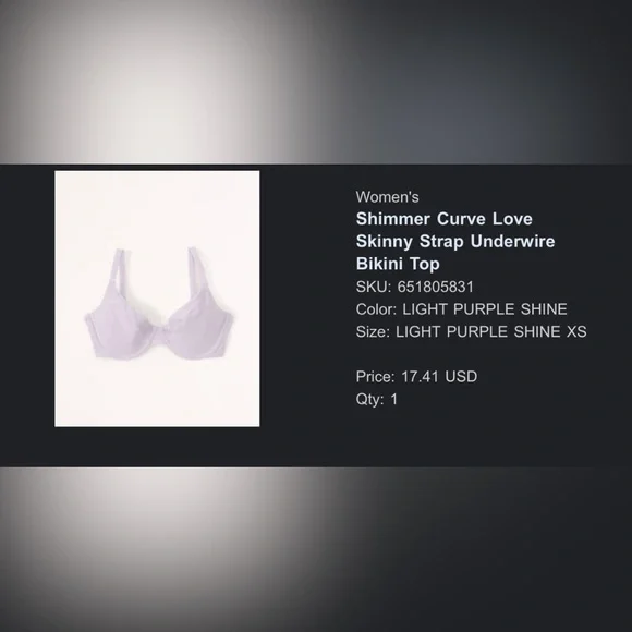 Abercrombie & Fitch Lavender Bikini - Picture 4 of 4